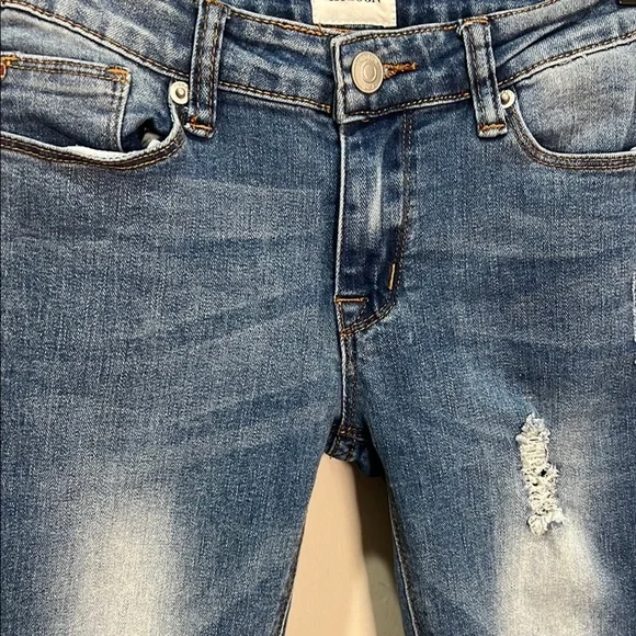 Hudson Jeans Girls Women’s Blue Distressed Skinny Stretchy Comfy Slim Vintage - Picture 4 of 14